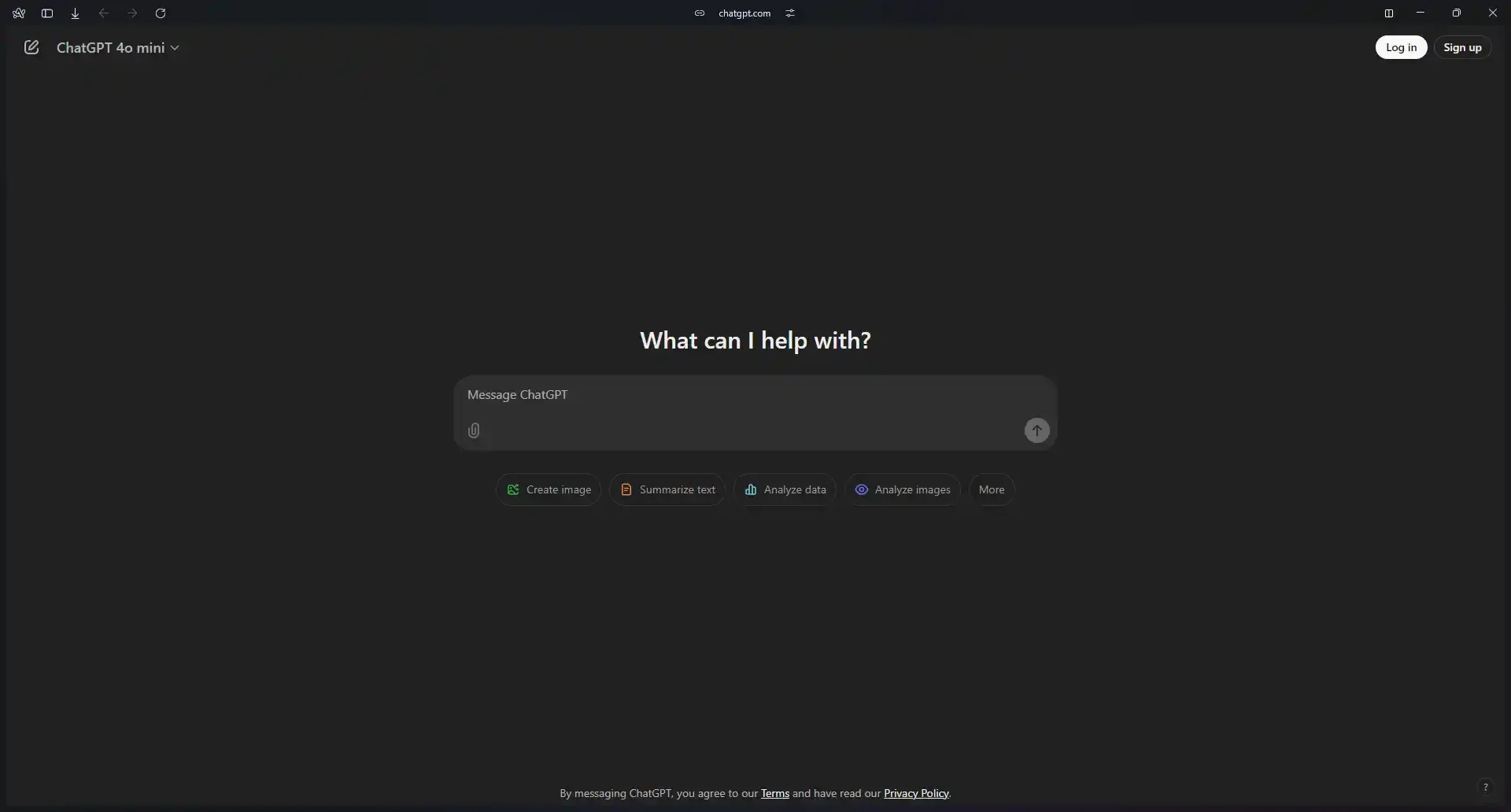 A screenshot of ChatGPT
