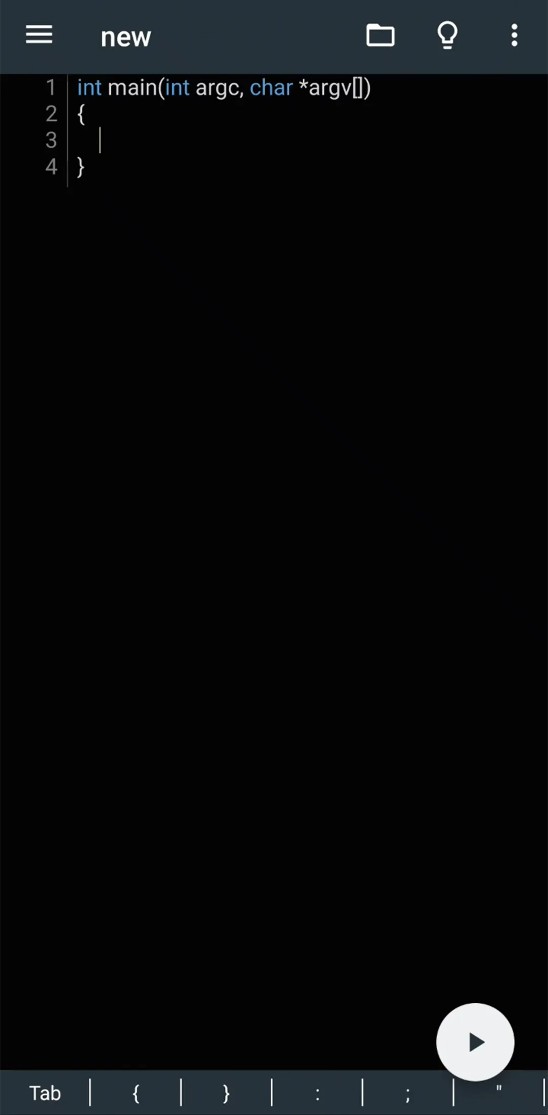 A screenshot of Cxxdroid